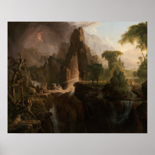 Poster Thomas Cole - Expulsion du Jardin d'Eden