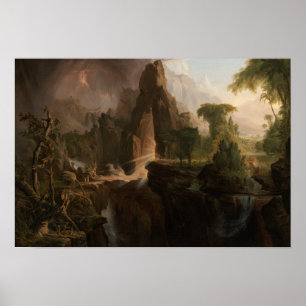 Poster Thomas Cole - Expulsion du Jardin d'Eden
