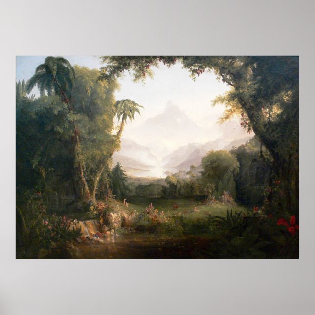 Poster Thomas Cole Le Jardin d'Eden (Devant)