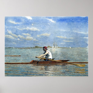 Poster Thomas Eakins John Biglin en une seule échelle