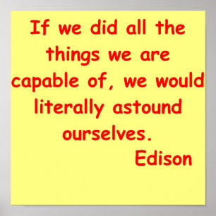 Poster Thomas Edison cite