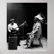 Thomas Edison Phonographe Enregistrement Amérindie