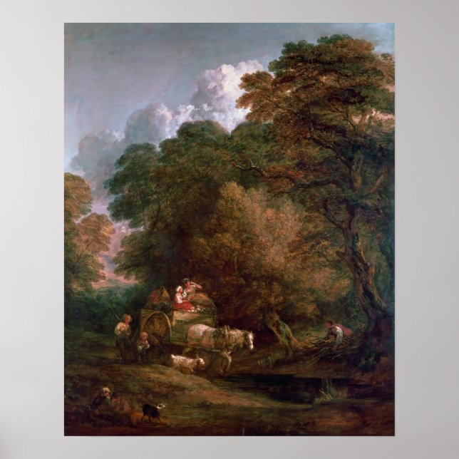 Poster Thomas Gainsborough |The Market Cart, 1786 (Devant)