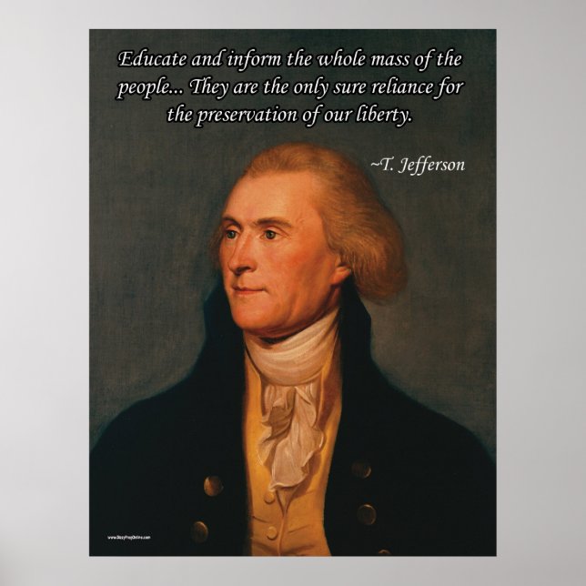 Poster Thomas Jefferson (Devant)