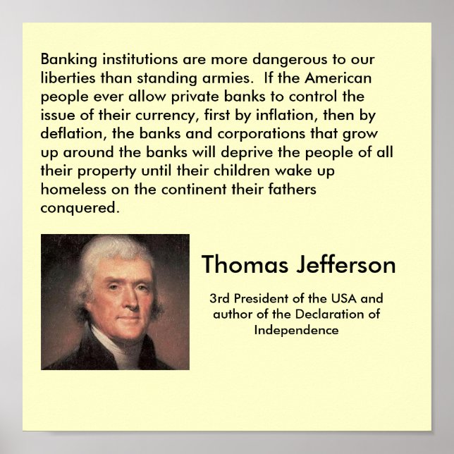 Poster Thomas Jefferson (Devant)