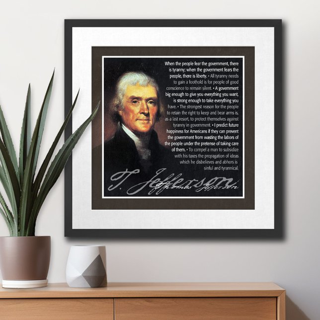 Poster Thomas Jefferson - citations multiples (Thomas Jefferson Poster)