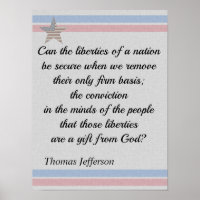 Thomas Jefferson cite des cadeaux de liberté