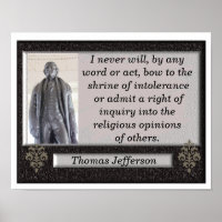 Thomas Jefferson devis -art imprimé