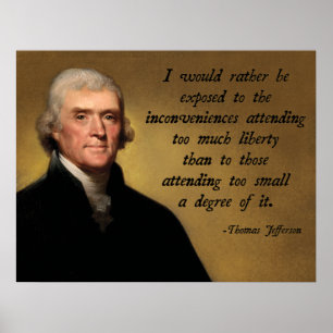 Poster Thomas Jefferson Liberty