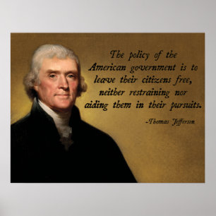 Poster Thomas Jefferson Limited Gouvernement