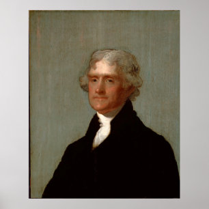 Poster Thomas Jefferson par Gilbert Stuart (1821)