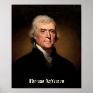 Poster Thomas Jefferson par Rembrandt Peale - Circa 1800