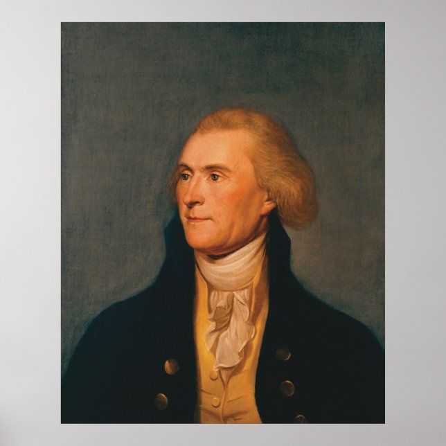 Poster THOMAS JEFFERSON Portrait de Charles Willson Peale (Devant)