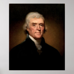 Poster THOMAS JEFFERSON Portrait par Rembrandt Peale