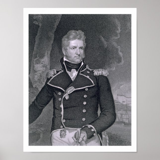 Poster Thomas Macdonough (1783-1825) gravé par John B. (Devant)