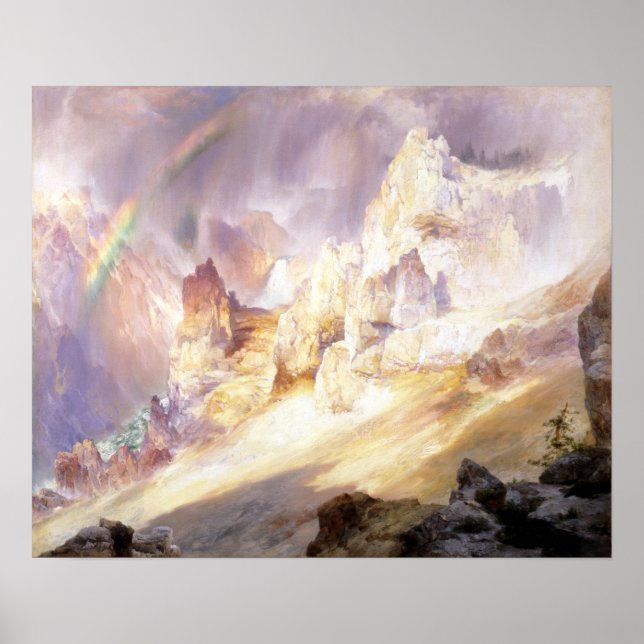Poster Thomas Moran Rainbow sur le Grand Canyon (Devant)