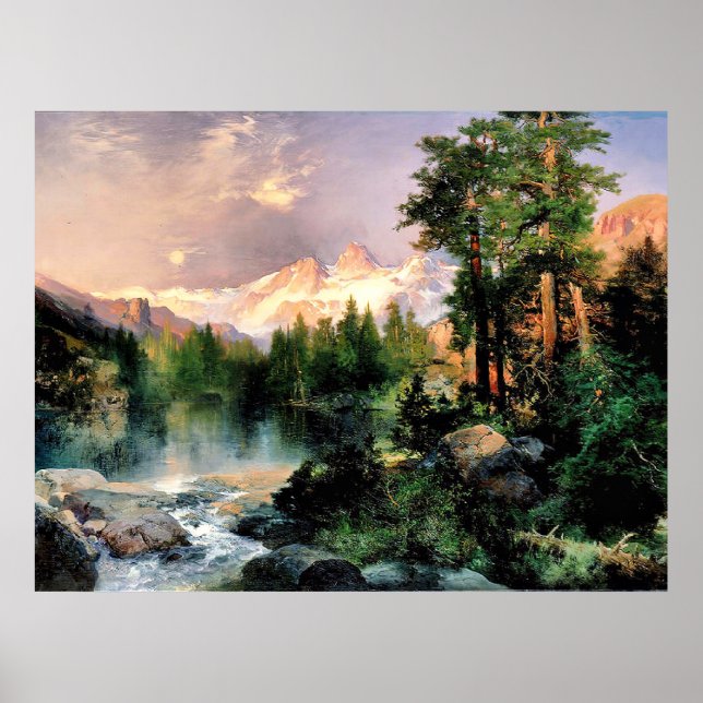 Poster Thomas Moran - Trois Tétons (Devant)