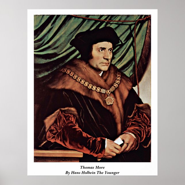 Poster Thomas More Par Hans Holbein Le Jeune (Devant)