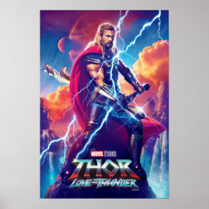 Poster Thor on Mountain Top