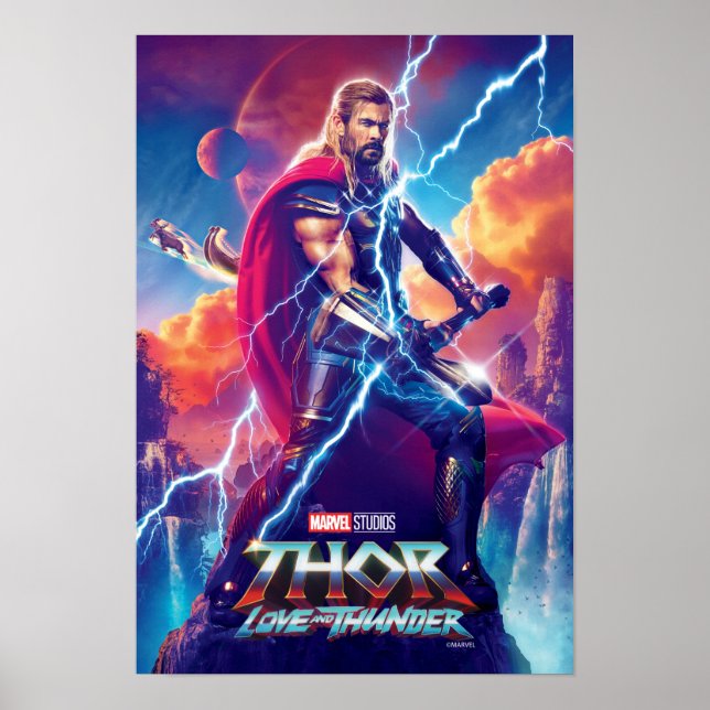 Poster Thor on Mountain Top (Devant)