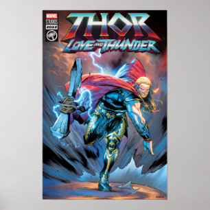 Poster Thor Stormbreaker Comic Couverture Hommage