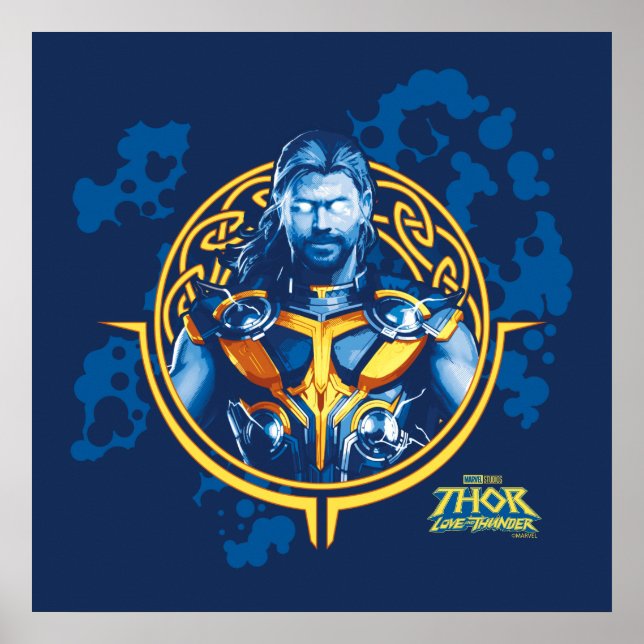 Poster Thor Stylisé Graphique Asgardian (Devant)