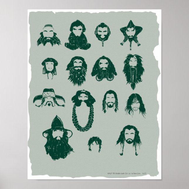 Poster THORIN OAKENSHIELD™ et Cheveux d'entreprise (Devant)