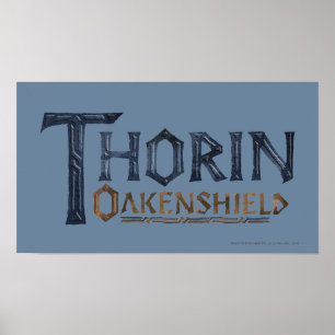 Poster THORIN OAKENSHIELD™ Logo bleu