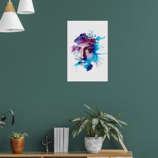 Poster Thorn Crown Jésus Christ Passion Art Abstrait (Salon 1)