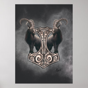 Poster Thor's Might : Mjölnir et le Thunderous Companion
