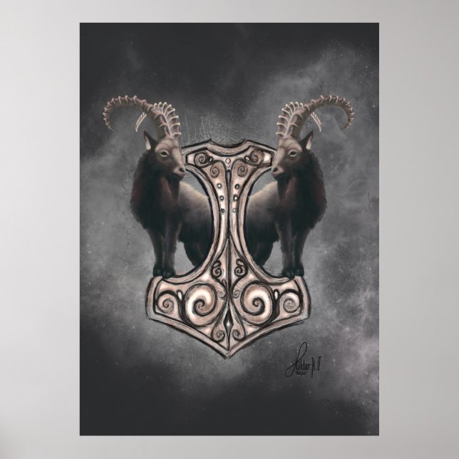 Poster Thor's Might : Mjölnir et le Thunderous Companion (Devant)