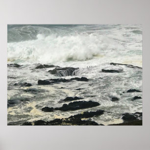 Poster Thor's Well, cape Perpetua, Oregon Coast