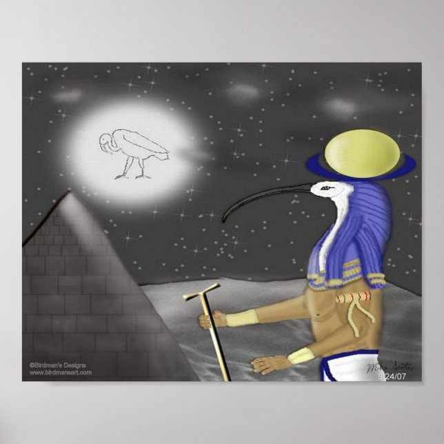 Poster Thoth Moon Deity (Devant)