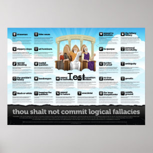 Poster Thou shall not commit logical fallacies
