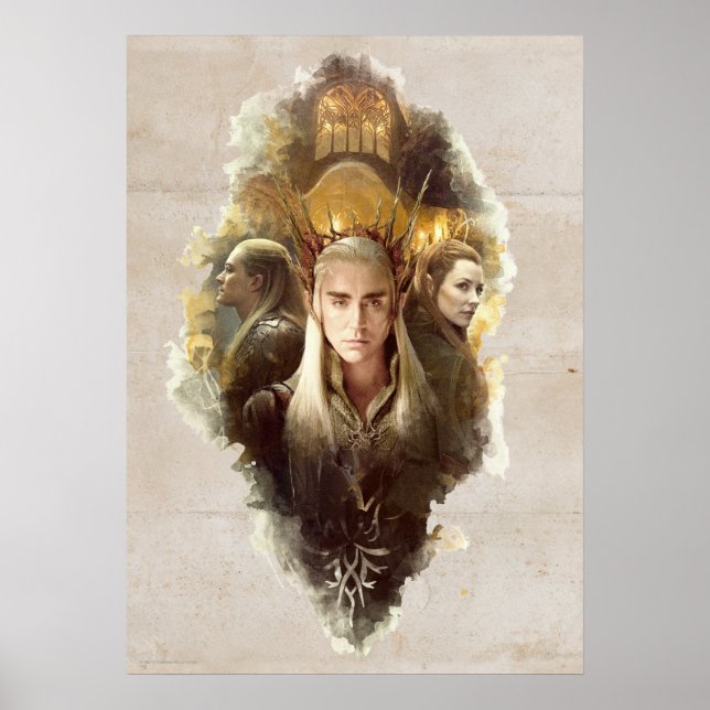 Poster Thranduil, LEGOLAS GREENLEAF™, & TAURIEL™ Graphic (Devant)