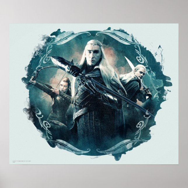 Poster Thranduil, TAURIEL™, & LEGOLAS GREENLEAF™ Graphiqu (Devant)