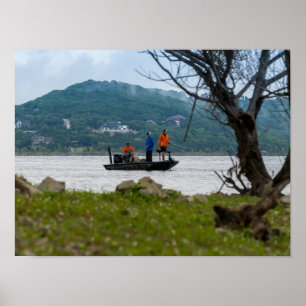 Poster Three Fishermen On Table Rock