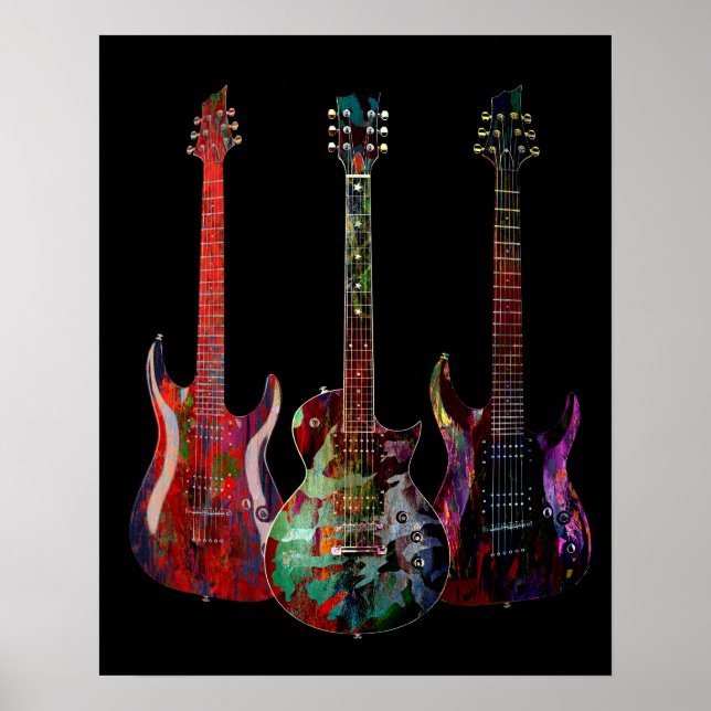 Poster Three Guitars (Devant)