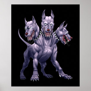 Poster Three Headed Dog Cerberus