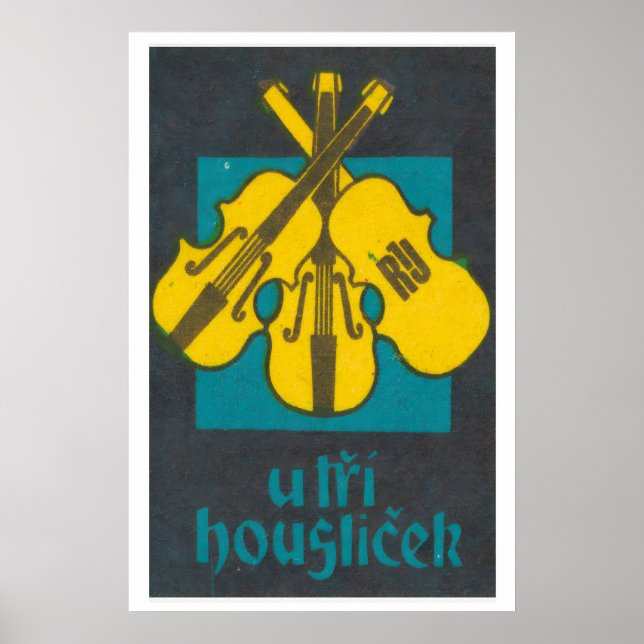 Poster Three Instruments - Matchbox Print - Aesthetic (Devant)