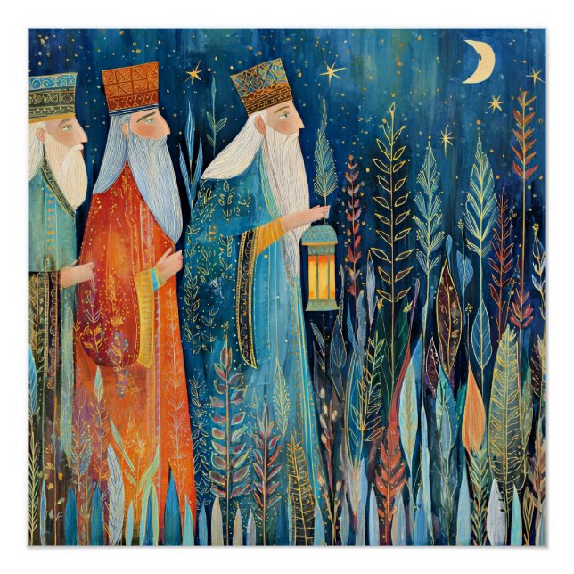 Poster Three Wisemen, Nativity Story, (Devant)