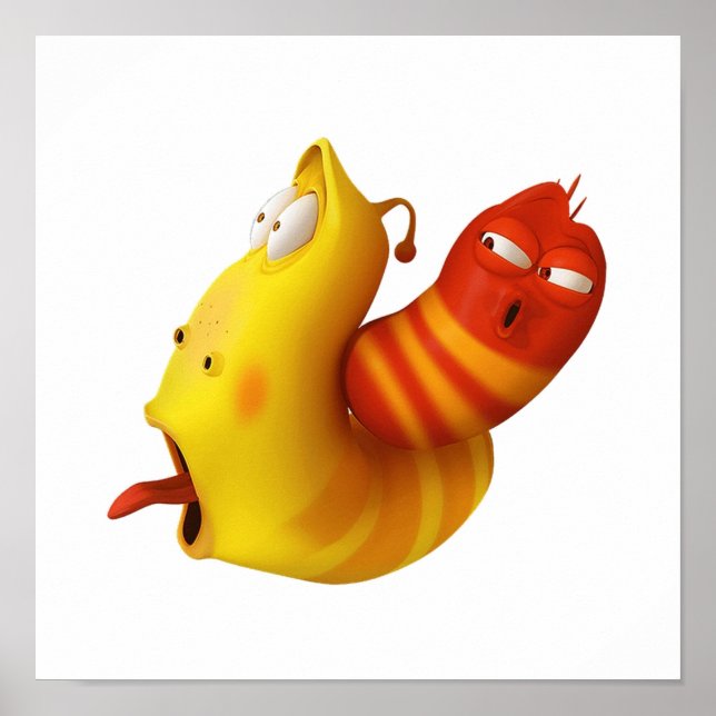 Poster Threepa Nouvelle Larve rouge jaune aussi connue so (Devant)