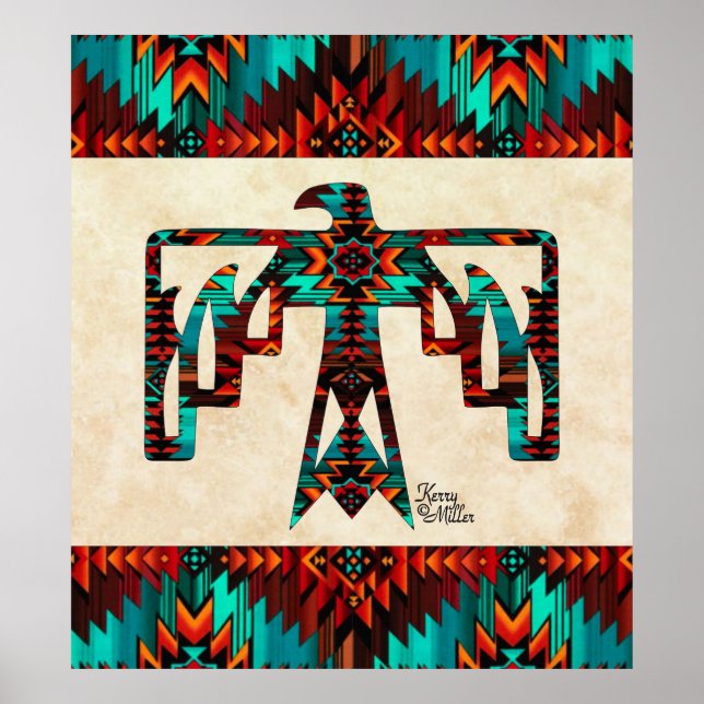 Poster Thunderbird tribal (Devant)