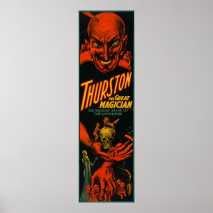 Poster Thurston "grande exposition de magicien de