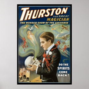 Poster Thurston la Loi magique vintage de grand ~ de