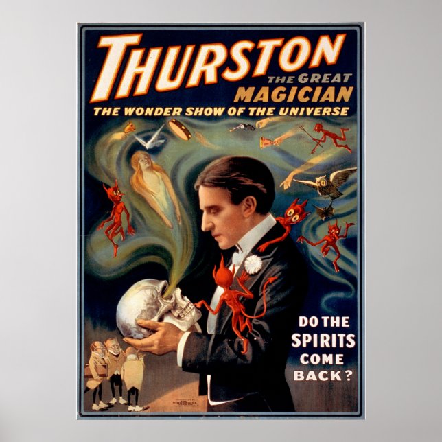 Poster Thurston La Toile Magicien Imprimer (Devant)