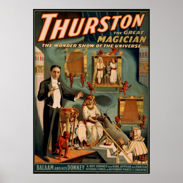 Poster Thurston le grand magicien (Devant)