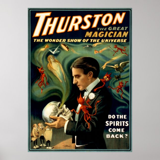 Poster Thurston le Grand Magicien c. 1915 (Devant)