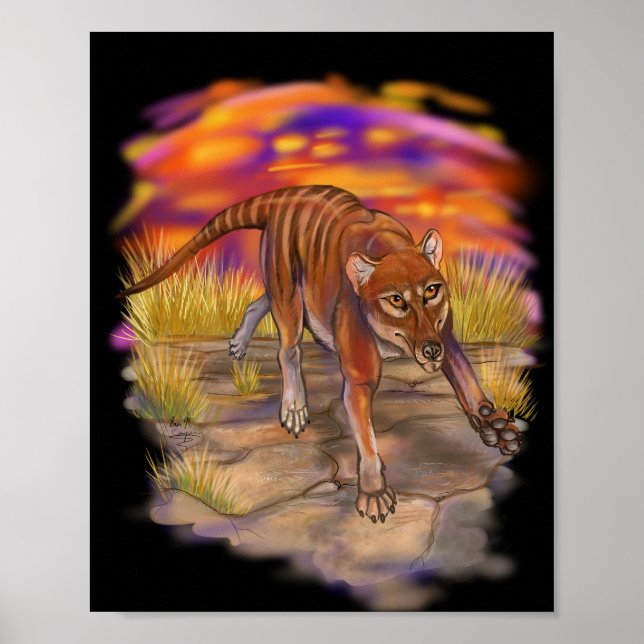 Poster Thylacine (Devant)