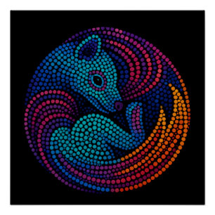 Poster Thylacine Dream - L'art numérique dynamique dans l